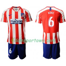 Koszulka Atlético Madryt Koke 6 Dziecięcy Domowe Koszulki Piłkarskie 2019-2020 Krótki Rękaw